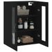 Armoire murale noir 69,5x34x90 cm bois d'ingénierie - Photo n°5