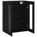 Armoire murale noir 69,5x34x90 cm bois d'ingénierie - Photo n°6