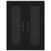 Armoire murale noir 69,5x34x90 cm bois d'ingénierie - Photo n°7