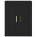 Armoire murale noir 69,5x34x90 cm bois d'ingénierie - Photo n°7