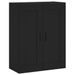 Armoire murale noir 69,5x34x90 cm bois d'ingénierie - Photo n°1