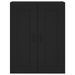 Armoire murale noir 69,5x34x90 cm bois d'ingénierie - Photo n°6