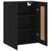 Armoire murale noir 69,5x34x90 cm bois d'ingénierie - Photo n°7