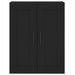 Armoire murale noir 69,5x34x90 cm bois d'ingénierie - Photo n°6