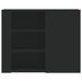 Armoire murale noir 75x35x60 cm bois d'ingénierie - Photo n°4