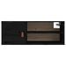 Armoire murale Noir 80x30x30 cm Bois de pin massif - Photo n°6