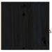 Armoire murale Noir 80x30x30 cm Bois de pin massif - Photo n°8