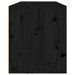 Armoire murale Noir 80x30x35 cm Bois de pin massif - Photo n°4