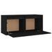 Armoire murale Noir 80x30x35 cm Bois de pin massif - Photo n°6