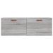 Armoire murale sonoma gris 100x36,5x35 cm bois d'ingénierie - Photo n°5