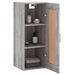 Armoire murale sonoma gris 34,5x34x90 cm bois d'ingénierie - Photo n°5