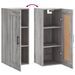 Armoire murale sonoma gris 34,5x34x90 cm bois d'ingénierie - Photo n°10