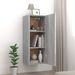 Armoire murale Sonoma gris 34,5x34x90 cm Bois d'ingénierie - Photo n°3