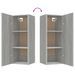 Armoire murale Sonoma gris 34,5x34x90 cm Bois d'ingénierie - Photo n°9