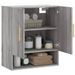 Armoire murale sonoma gris 60x31x70 cm bois d'ingénierie - Photo n°4