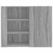 Armoire murale sonoma gris 75x35x60 cm bois d'ingénierie - Photo n°4