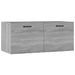 Armoire murale sonoma gris 80x36,5x35 cm bois d'ingénierie - Photo n°2