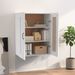 Armoire murale suspendue Blanc 69,5x32,5x90 cm - Photo n°3