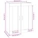 Armoire murale suspendue Blanc 69,5x32,5x90 cm - Photo n°10