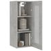 Armoire murale suspendue Gris béton 34,5x34x90 cm - Photo n°6