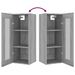 Armoire murale suspendue Sonoma gris 34,5x34x90 cm - Photo n°10