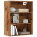 Armoire murale suspendue vieux bois 69,5x32,5x90 cm - Photo n°1