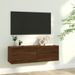 Armoire murale TV Chêne marron 100x30x30 cm Bois d'ingénierie - Photo n°1