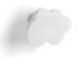 Armoire penderie blanc avec miroir et pieds bois clair et patère nuage blanc - Photo n°2