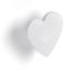 Armoire penderie bois clair avec miroir et pieds blanc et patère cœur blanc - Photo n°2