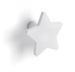 Armoire penderie bois clair avec miroir et pieds blanc et patère étoile blanc - Photo n°2