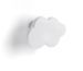 Armoire penderie bois clair avec miroir et pieds blanc et patère nuage blanc - Photo n°2