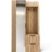 Armoire penderie d'entrée RIGANY 100 cm - Chêne artisan et miroir - Photo n°1