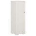 Armoire plastique 40x43x125 cm design de bois blanc angora - Photo n°1