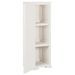 Armoire plastique 40x43x125 cm design de bois blanc angora - Photo n°3