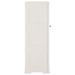 Armoire plastique 40x43x125 cm design de bois blanc angora - Photo n°5