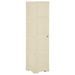 Armoire plastique 40x43x164 cm design de bois blanc angora - Photo n°1