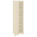 Armoire plastique 40x43x164 cm design de bois blanc angora - Photo n°3