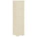 Armoire plastique 40x43x164 cm design de bois blanc angora - Photo n°4