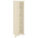 Armoire plastique 40x43x164 cm design de bois blanc angora - Photo n°5