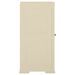 Armoire plastique 40x43x85,5 cm design de bois blanc angora - Photo n°3