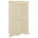 Armoire plastique 40x43x85,5 cm design de bois blanc angora - Photo n°5