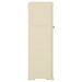 Armoire plastique 79x43x125 cm design de bois blanc angora - Photo n°3