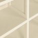 Armoire plastique 79x43x125 cm design de bois blanc angora - Photo n°7