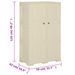 Armoire plastique 79x43x125 cm design de bois blanc angora - Photo n°8