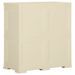 Armoire plastique 79x43x85,5 cm design de bois blanc angora - Photo n°4