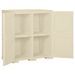 Armoire plastique 79x43x85,5 cm design de bois blanc angora - Photo n°5