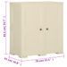 Armoire plastique 79x43x85,5 cm design de bois blanc angora - Photo n°8