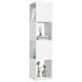 Armoire rotative Blanc 34,5x34,5x147,5 cm - Photo n°1