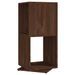 Armoire rotative Chêne marron 34,5x34,5x75,5 cm bois ingénierie - Photo n°2