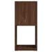 Armoire rotative Chêne marron 34,5x34,5x75,5 cm bois ingénierie - Photo n°4